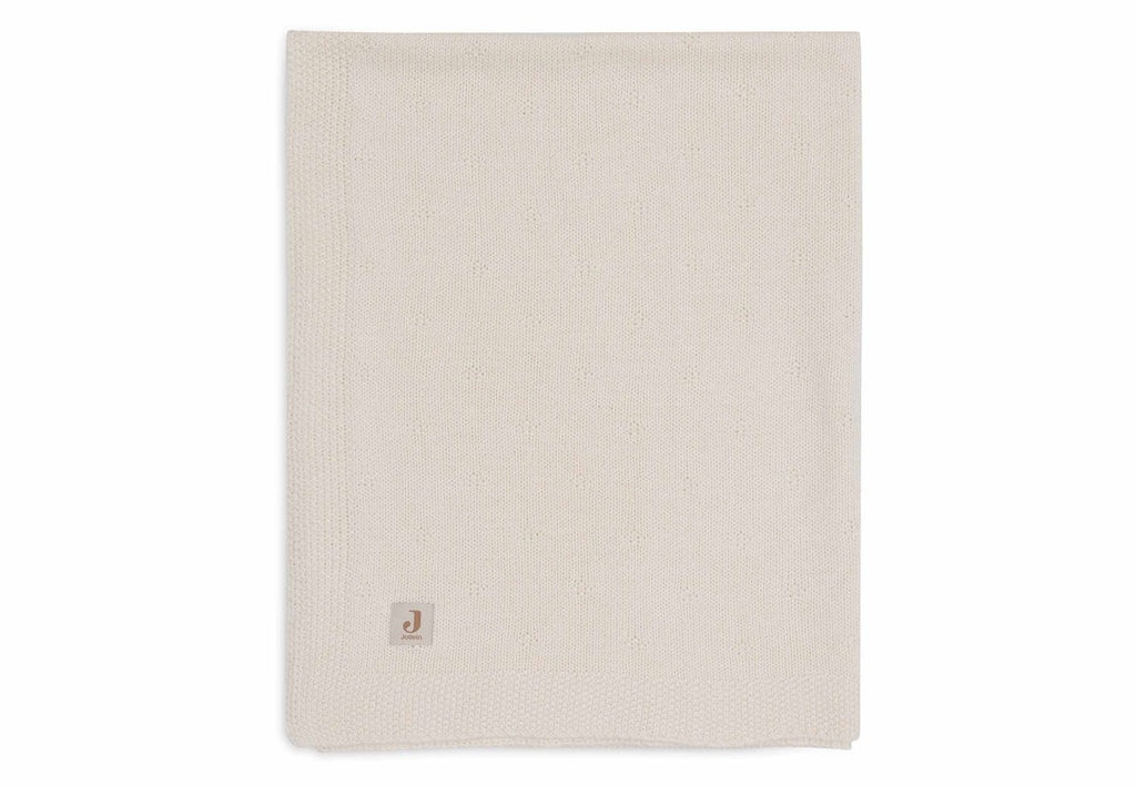 Jollein | Deken Cosy Knit Ivory Ecru 75x100cm