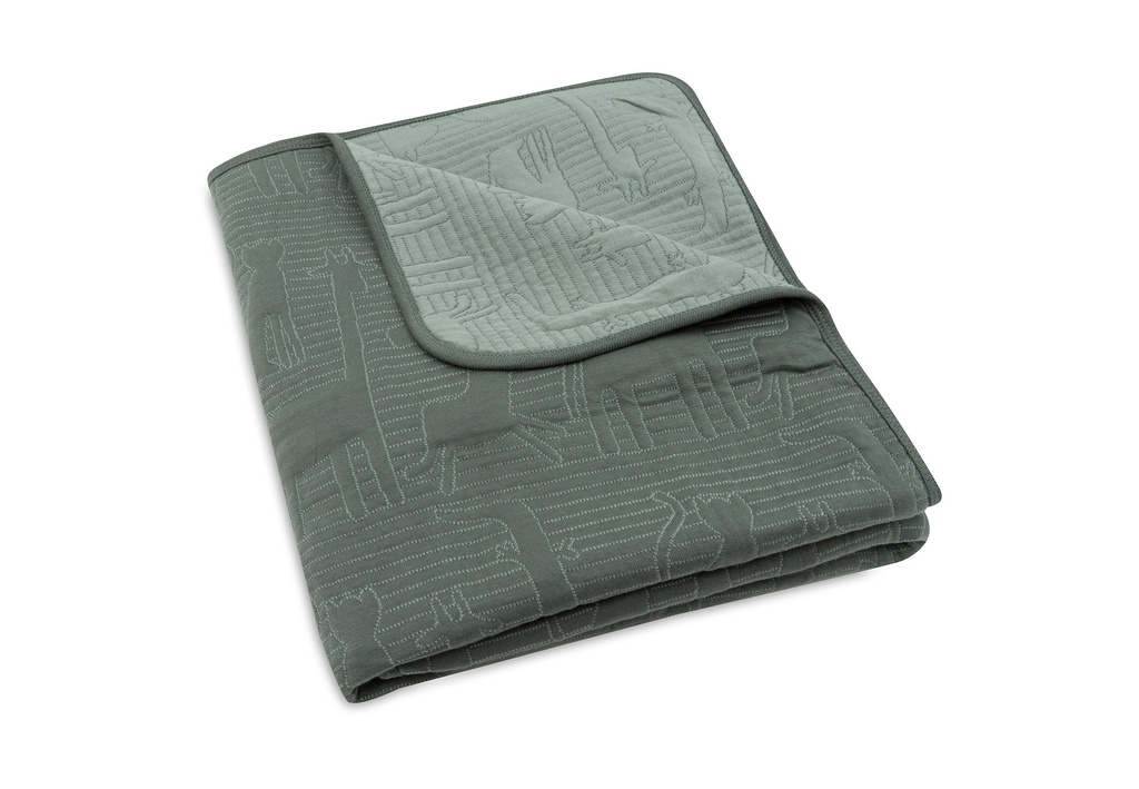 Jollein | Deken Jungle Jambo Ash Green Laurel 100x150cm