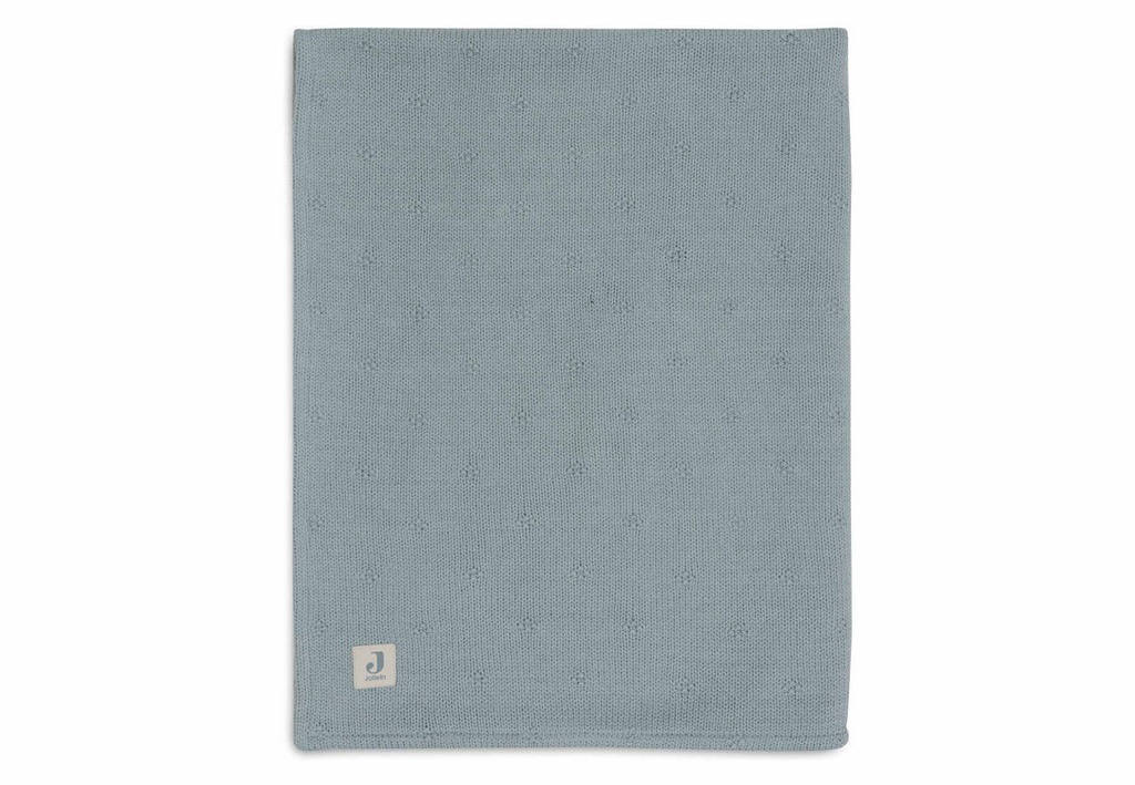 Jollein | Deken Cosy Knit Sea Green Tricot/Velvet Groen 100x150cm