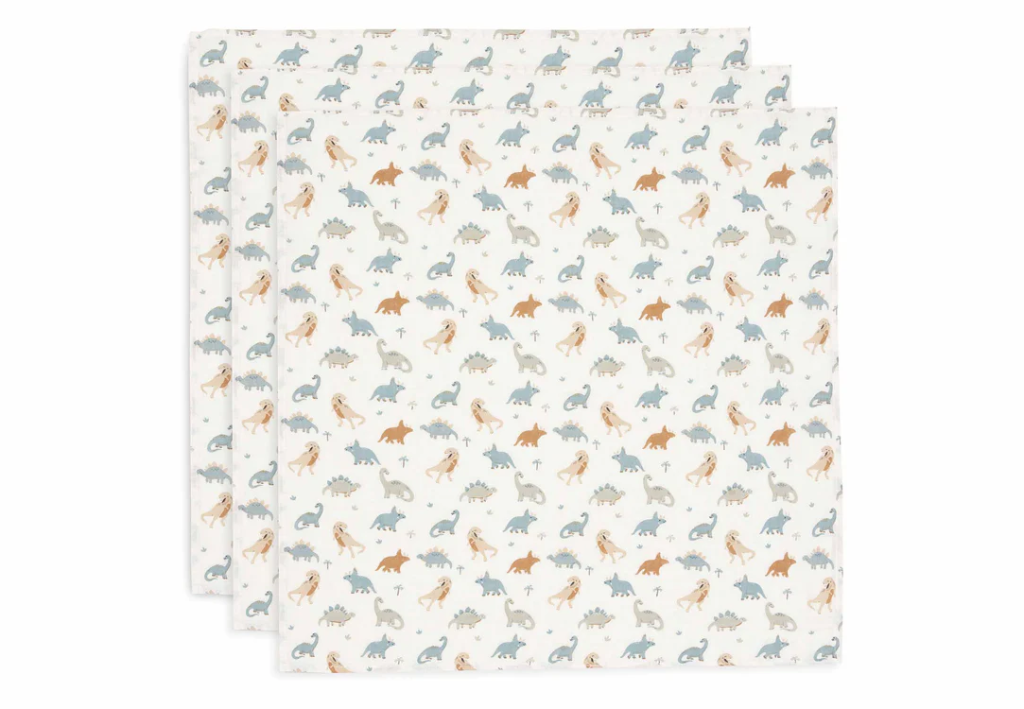 Jollein | Tetra Doek Roarsome 70x70cm 3-pack