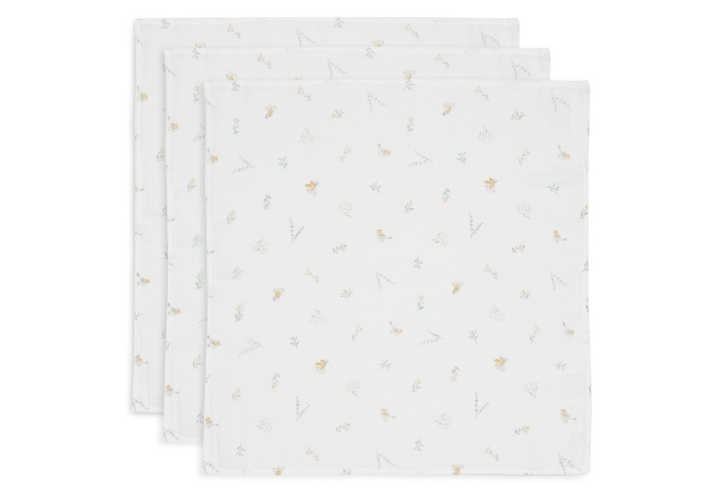 Jollein | Tetra Doek Lovely Birds Muslin 70x70cm 3-pack