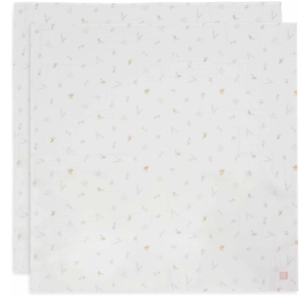 Swaddle Muslin 115x115cm Lovely Birds (2pack)