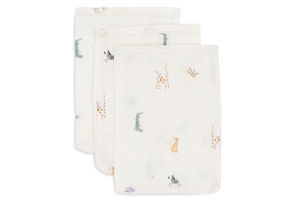 Jollein | Washandje Jungle Jambo Tetra 3-pack 