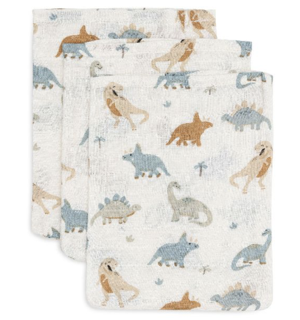 Jollein | Washandje Roarsome Tetra 3-pack