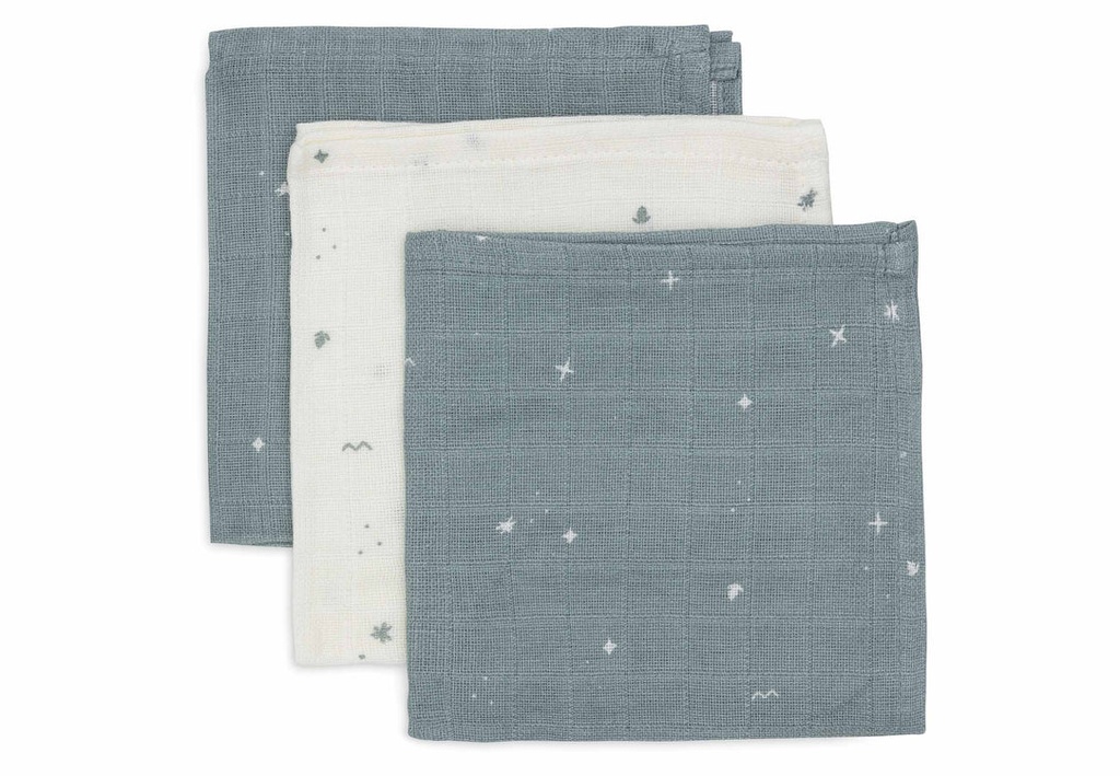 Mouth Cloth Muslin 31x31cm Twinkling Sea Green (3pack)