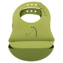 Trixie | Slabbetje Mr. Dino Siliconen Groen 2-pack