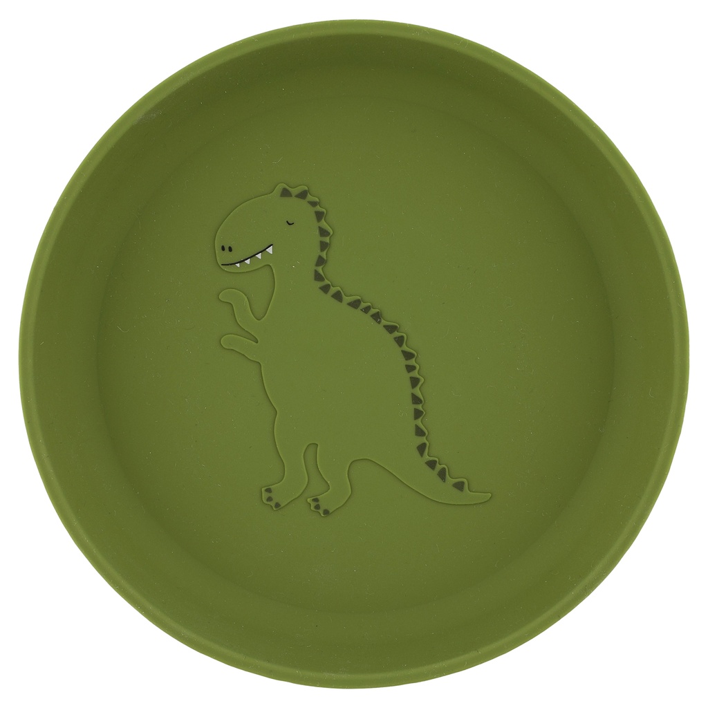 Trixie | Plat Bord Mr. Dino Siliconen Groen 18x18x2,5cm