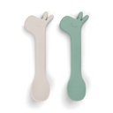 LEPEL, 2 delig, Silicone Spoon 2-pack, Lalee, green, groen, uni, van 0 maand, bestek, 2024