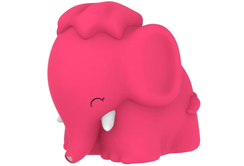 Dhink | Nachtlamp Elephant Donnie Draadloos Siliconen Timer 15min 3 Licht Modules 3xAAA Batterij