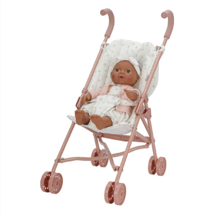 Little Dutch | Poppenbuggy Roze +36m