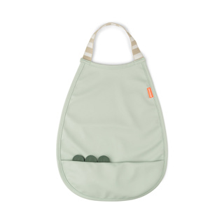 SLABBETJE, Pull-Over Bib, Croco, green, met halssluiting, 26.5x35cm, met kruimelv., waterdicht, 1 stuk(s), 24