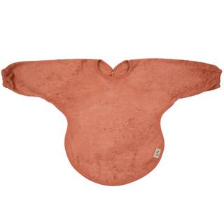 SLABBETJE, Timboo apricot blush, uni, drukknopensluiting, bamboe, 36x34cm, met mouwen, 1 stuk(s), 2023