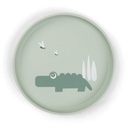 Done by Deer | Plat bord Croco Foodie Plate Rond PP Groen 