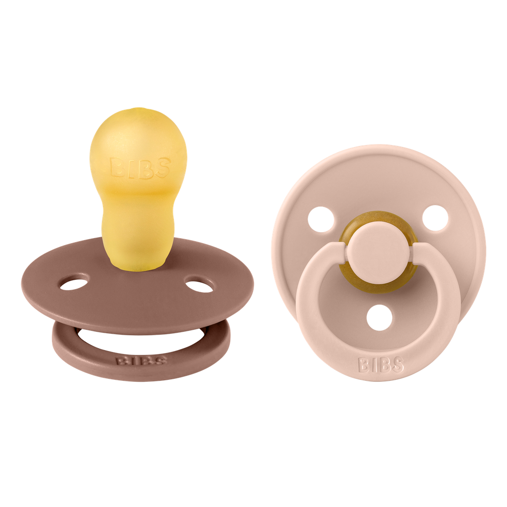 Bibs | Fopspeen Latex Rond Woodchuck/Blush +18M T3 2-pack