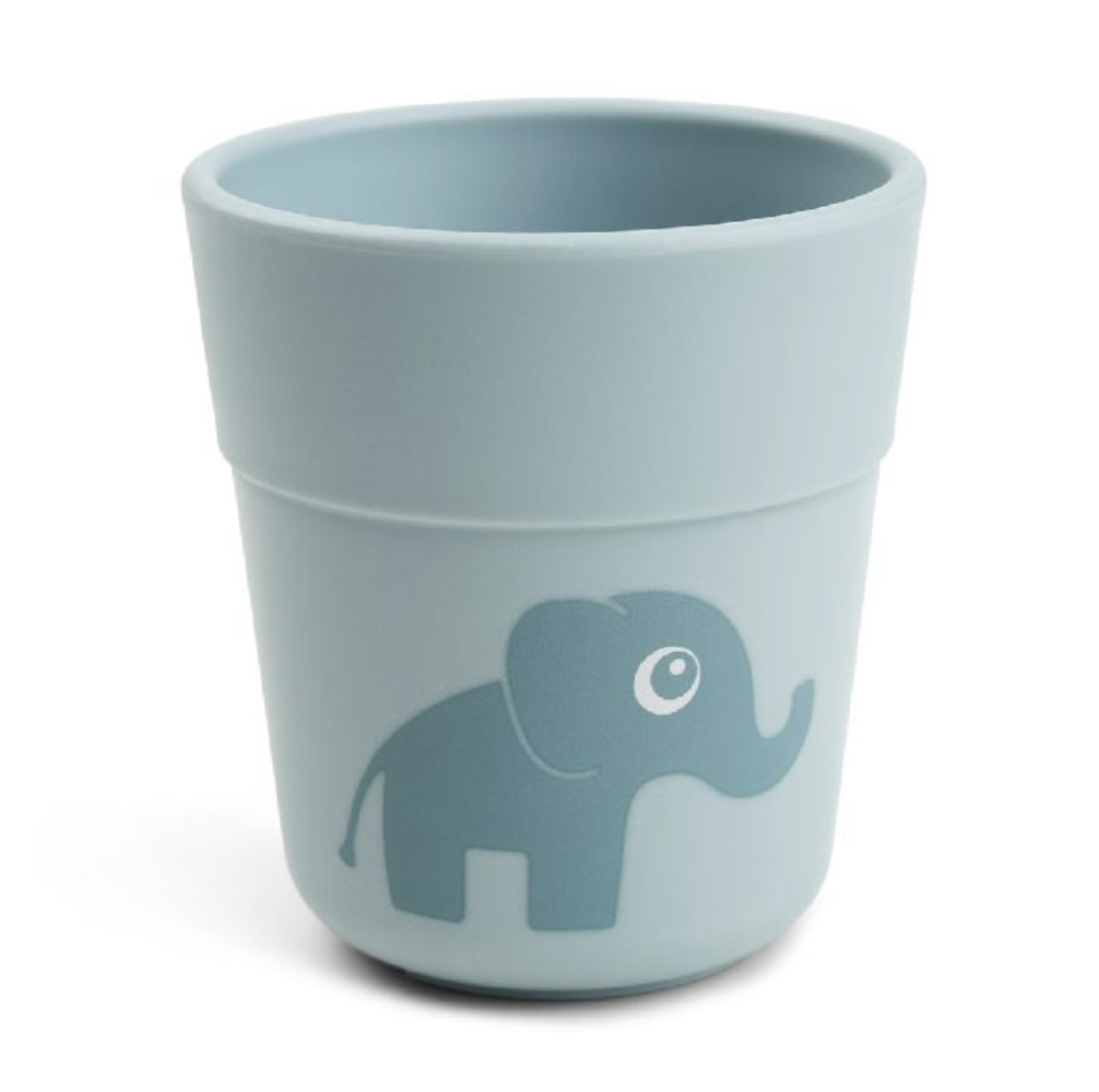 Done By Deer | DRINKBEKER, 135 ml, Foodie Mini Mug, Elphee, blue, blauw, print olifant, PP, 1 stuk(s), 24