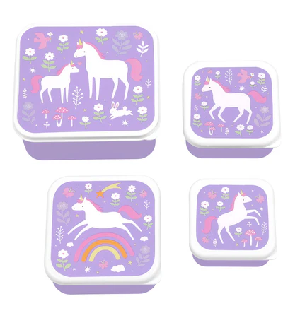 A Little Lovely Company | Bewaarpotje Lunch & Snack Box Unicorn Dreams