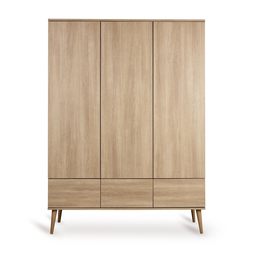 Quax | Kast Flow 3-deurs XL Honey Ash 144x195x58cm 