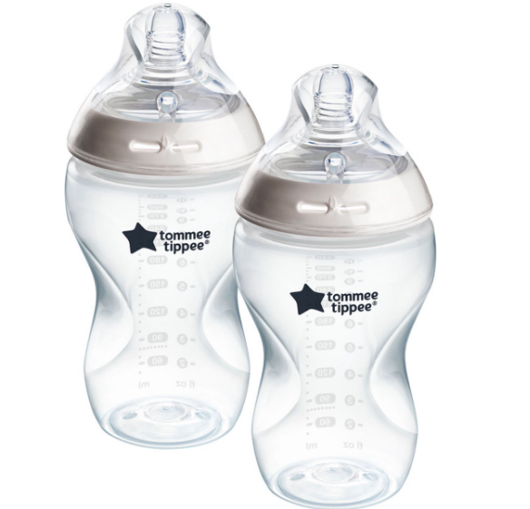 Tommee Tippee | Breedhalsfles Siliconen Speen 1 Gaatje 3m+ PP Twin Pack 340ml 2-pack