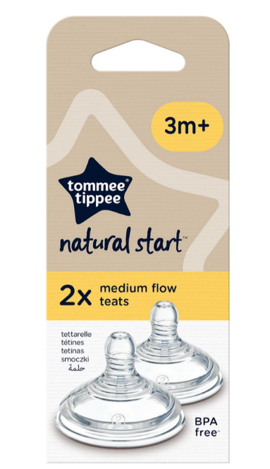 ZUIGSPEEN, Medium, 3-6m, 1 gaatje, 0m+, per 2 