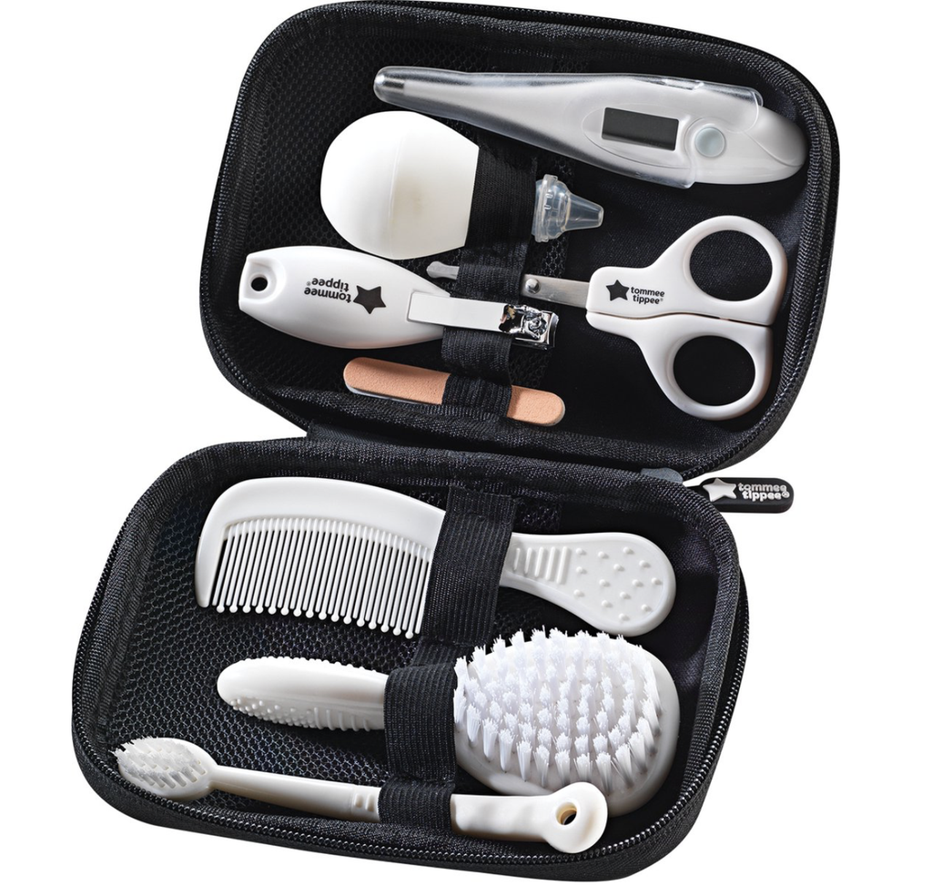 Tommee Tippee | VERZORGINGSSET, 9-delig, dig. therm, borstel|schaartje|kam|nagel|vijltjes|tandenb.|neusasp