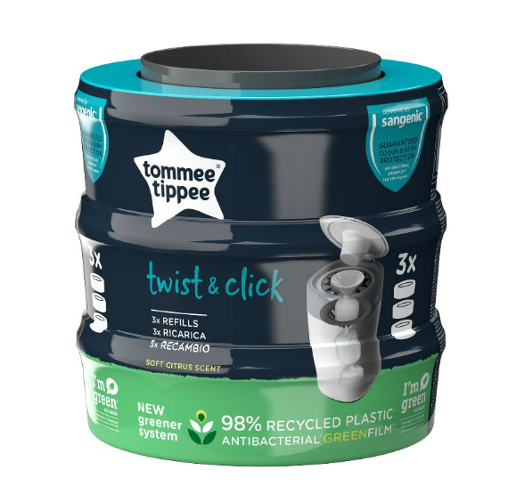 Tommie Tippie | Luieremmer Navulling vr Sangenic Twist Hygiene Plus 3-pack