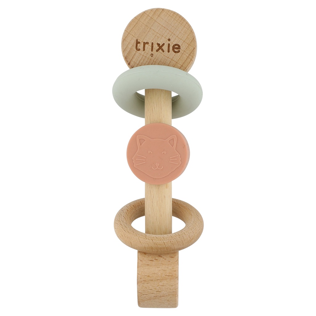 Trixie | Rammelaar Mrs. Cat Hout/Siliconen Roze  