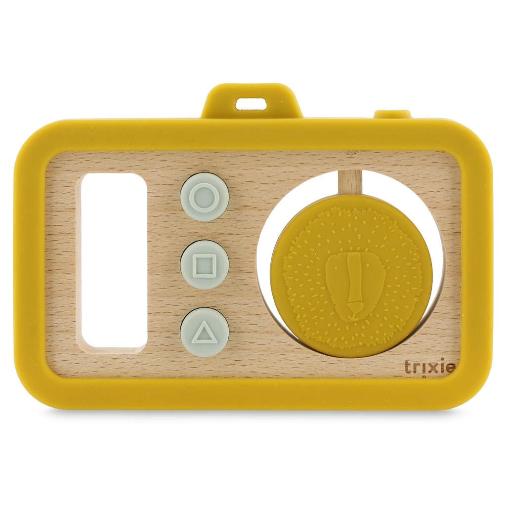 Trixie | Camera Mr. Lion Hout/Siliconen Geel