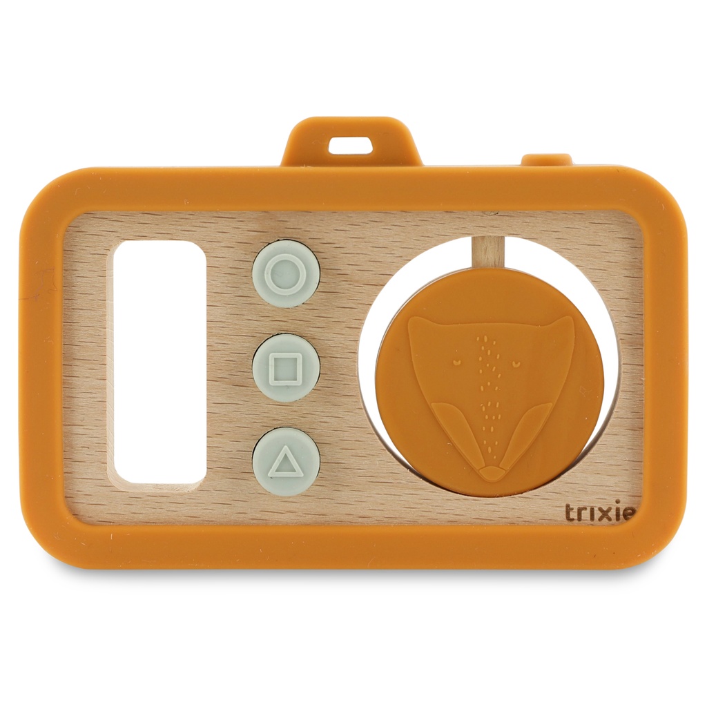 Trixie | Camera Mr. Fox Hout/Siliconen Oranje