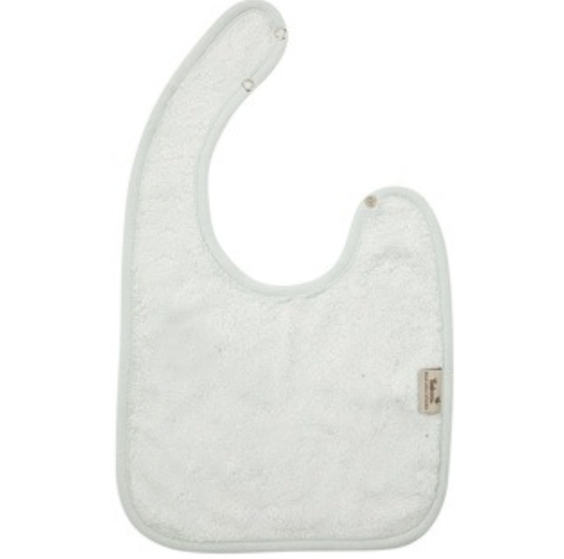 Timboo | Slabbetje Drukknopensluiting Bamboe Riviera Blue Blauw 26x38cm