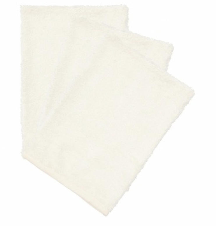 Timboo | Washandje Bamboe Daisy White Wit 3-pack