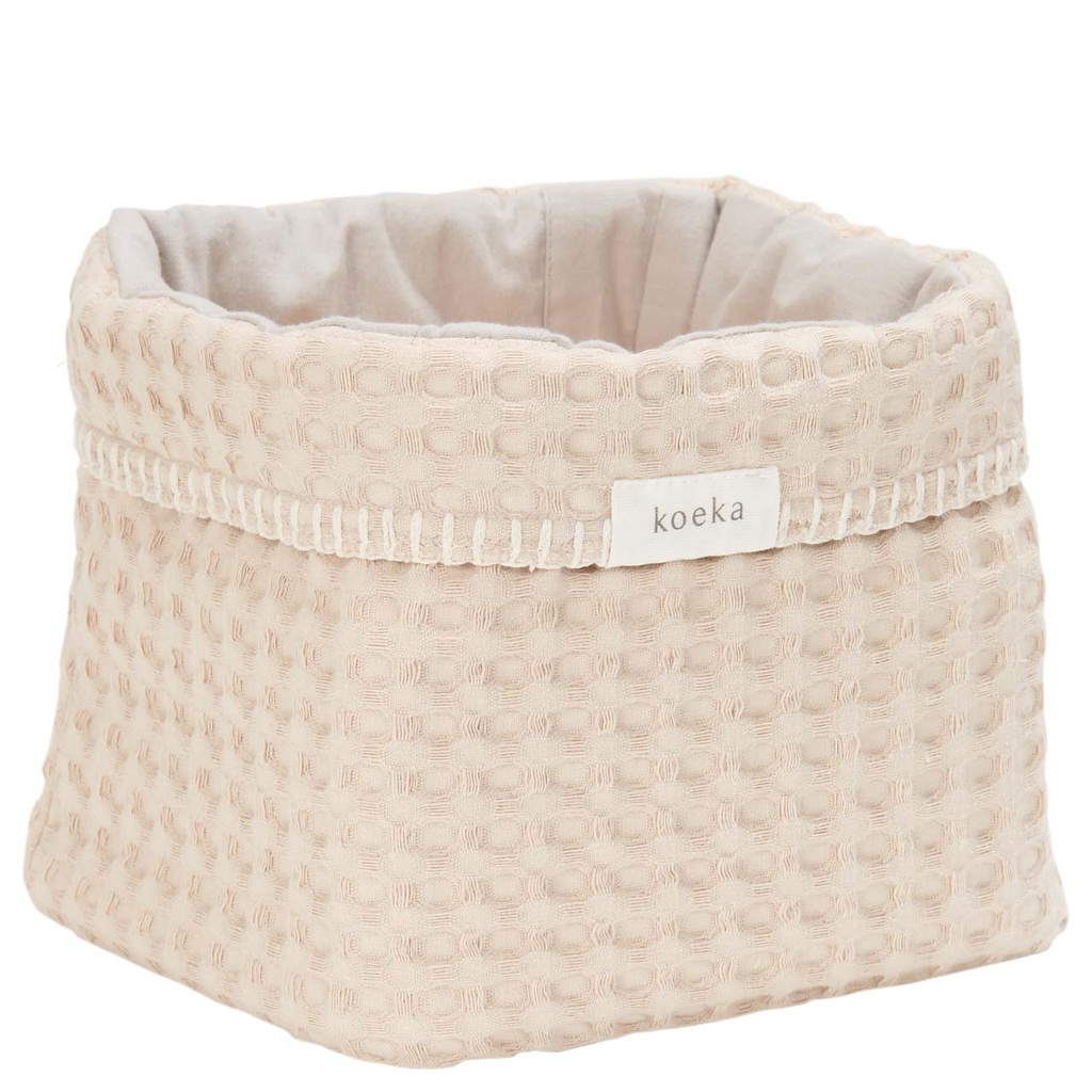 Koeka | Verzorgingsmand Wafel Antwerp Sand 18x15x15cm
