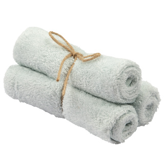 Timboo | Handdoek Gastendoek Bamboe Riviera Blue 29,5x50cm 3-pack