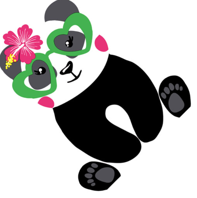 Duni | Servetten Silhouette 3D Panda Airlaid 33 x 33 cm