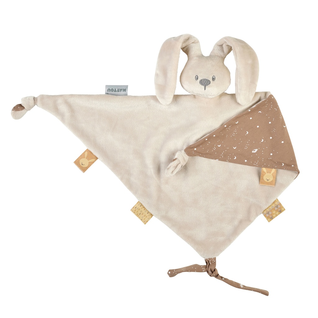 Nattou | Knuffeldoek Lapidou Konijn Glow In The Dark Sand Zand