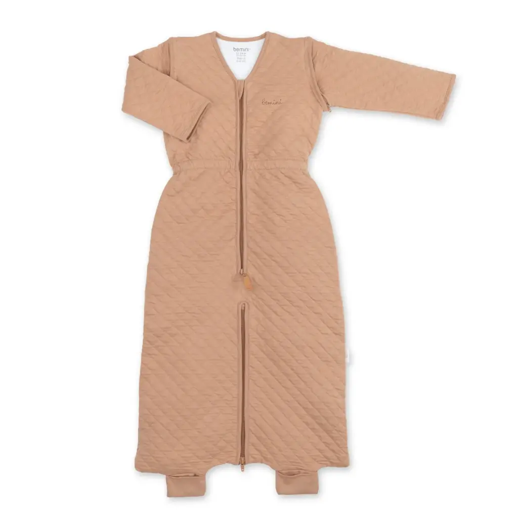 Bemini | Slaapzak 1,5 TOG pady quilted beige jersey 12-24 M