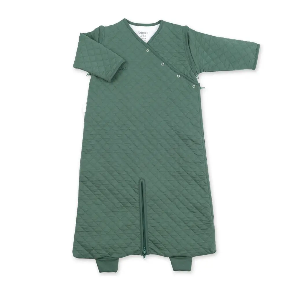 Bemini | Slaapzak 1,5 TOG pady quilted green jersey 4-12 M