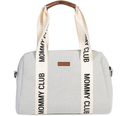 VERZORGINGSTAS, Mommy Club, off white, ecru, uni, draagtas met luiermat, canvas, +luiermat, +schouderriem, 2024 