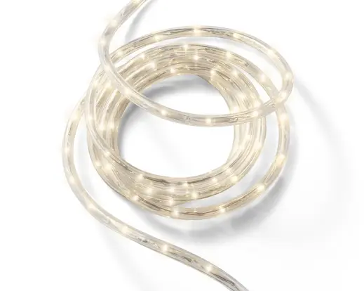 Lumineo | Verlichting Lichtslang Twinkel Effect 8 Functies Transparant/Warm Wit 1800cm Buiten