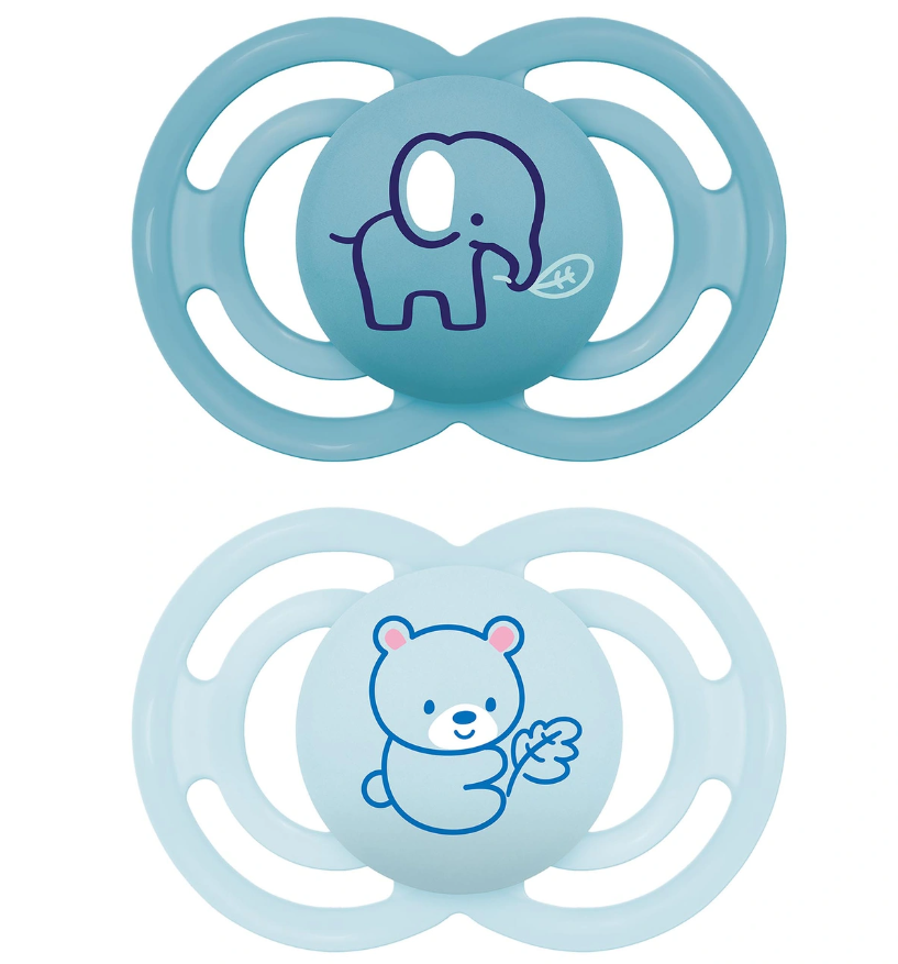 MAM | Fopspeen Perfect Silicon Olifant/Koala Blauw +16M 
