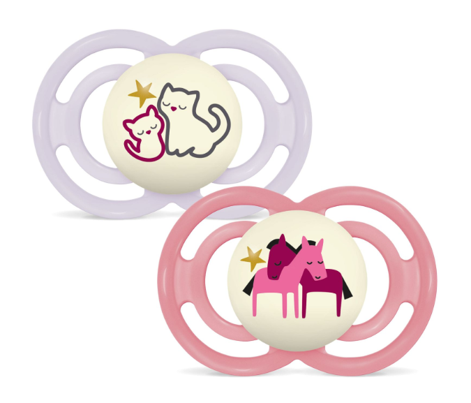 MAM | Fopspeen Perfect Night Silicon Roze 6-16M