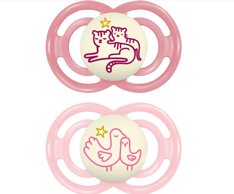 MAM | Zuigspeen Perfect Night silicon 16+ roze