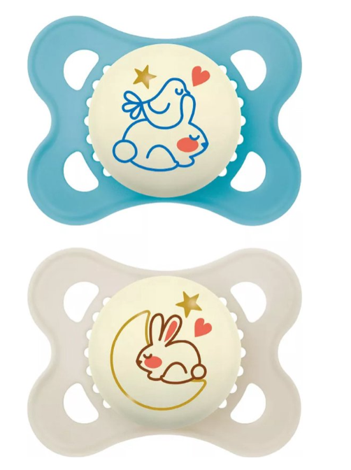 MAM | Fopspeen Original Night Silicon Blauw 0-6M 