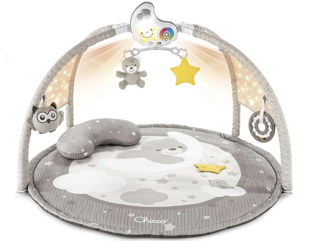 Chicco | Speeltapijt Met Speelboog Baby Gym Kleurenplezier Beige