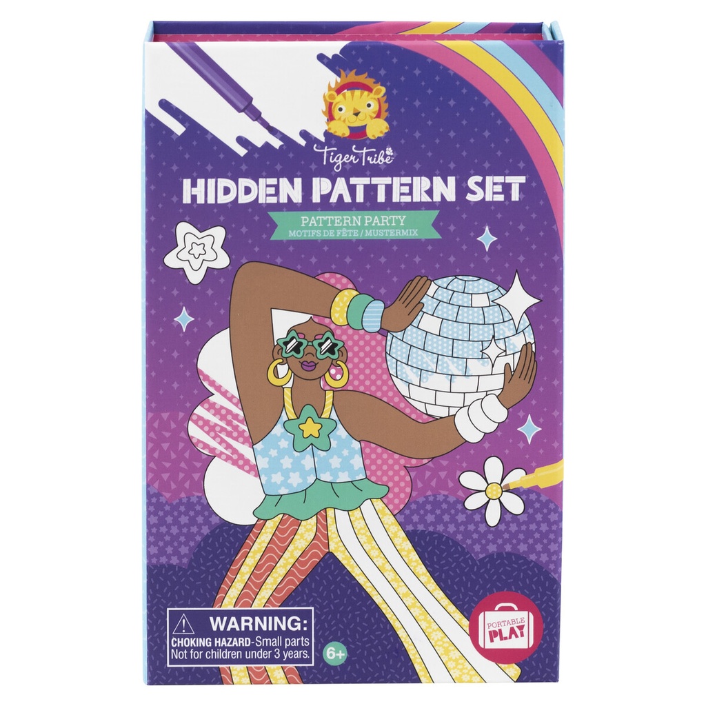 Tiger Tribe | Kleurboek Hidden Pattern Set Pattern Party