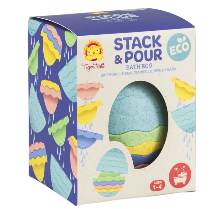 Tiger Tribe | Badspeelgoed Stack & Pour Bath Egg