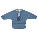 Trixie | Slabbetje met Mouwen Mrs. Elephant Afwasbaar Blauw 42x30x0cm