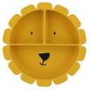 Trixie | Siliconen Bord met Vakjes en Zuignap Mr. Lion Geel 22X22X3.5cm