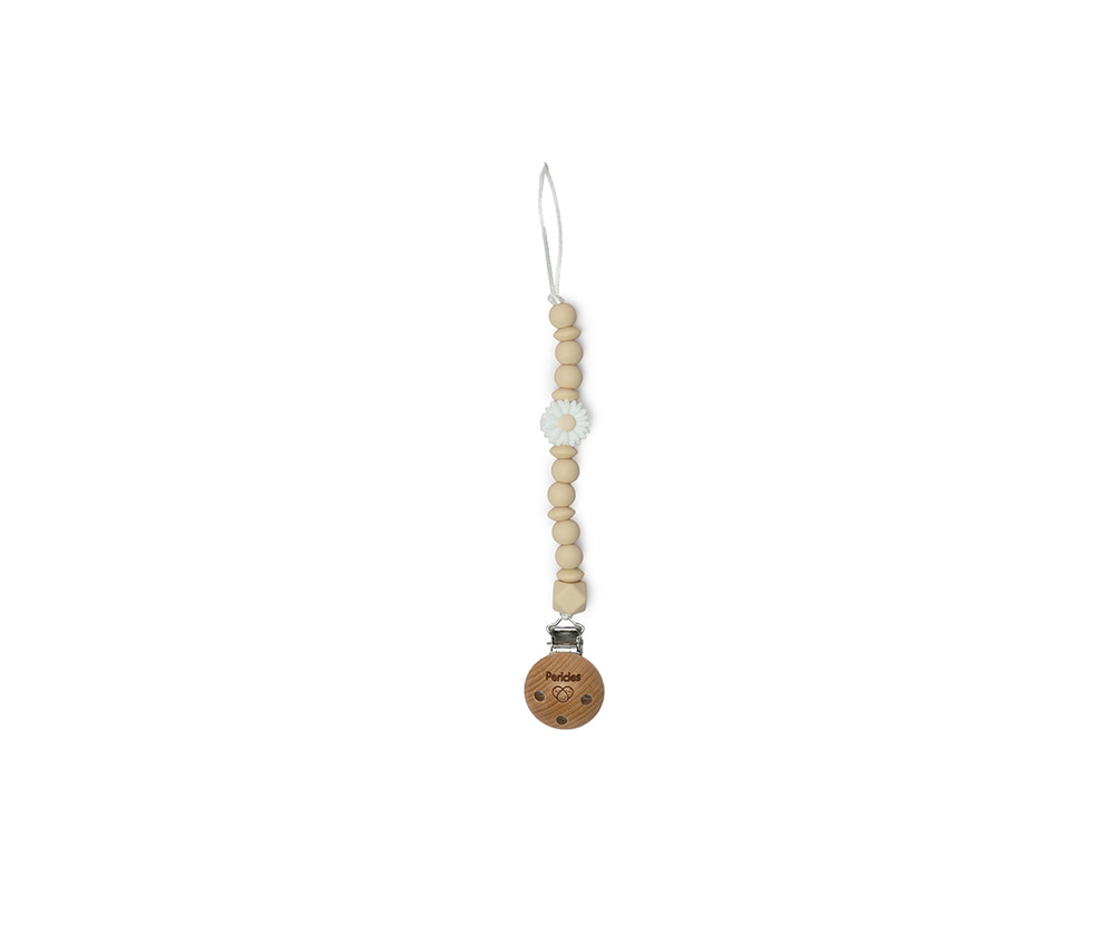 Pericles | Fopspeenketting Flower White