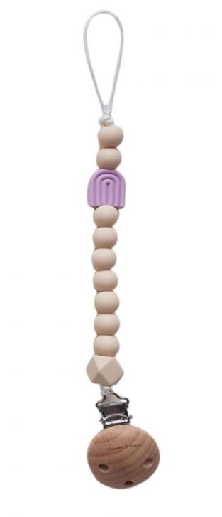 Pericles | Fopspeenketting Beige Beer