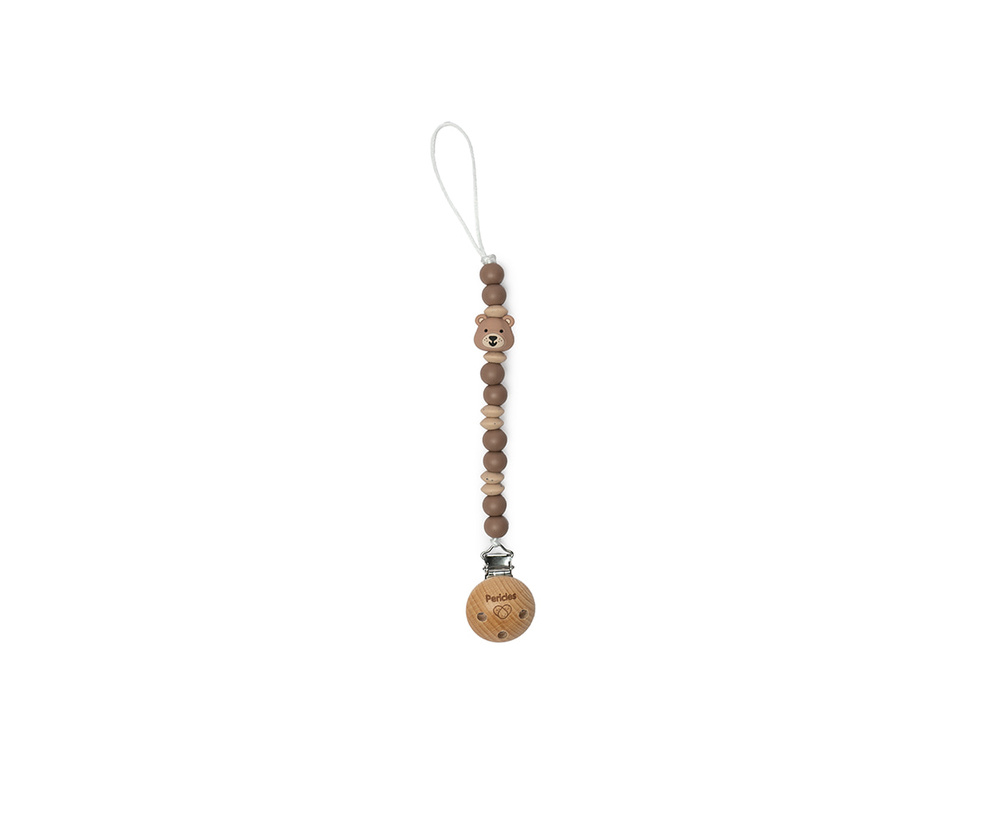 Pericles | Fopspeenketting Bruine Beer